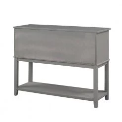 Retro 45.2 in. Gray Standard Rectangle Wood Console Table with Drawer by Z-joyee 12 Retro 45.2 in. Gray Standard Rectangle Wood Console Table with Drawer by Z-joyee -Cheap Z-joyee Store gray z joyee console tables ly w113753739 66 1000