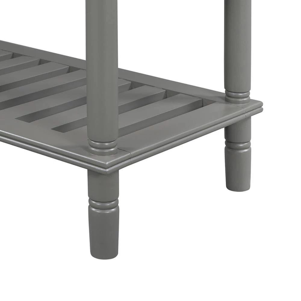 Mordern 45.20 in. Grey Standard Rectangle Wood Console Table with 3 Drawers by Z-joyee 6 Mordern 45.20 in. Grey Standard Rectangle Wood Console Table with 3 Drawers by Z-joyee - Image 6