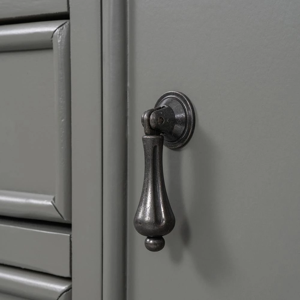 Mordern 45.20 in. Grey Standard Rectangle Wood Console Table with 3 Drawers by Z-joyee 7 Mordern 45.20 in. Grey Standard Rectangle Wood Console Table with 3 Drawers by Z-joyee - Image 7