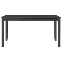 7-Piece Rectangle Gray Wood Top Dining Room Set Seats 6 by Z-joyee -Cheap Z-joyee Store gray z joyee dining room sets ly sh000215aae 44 1000