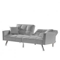 Gray Modern Velvet Sofa Couch Bed Futon by Z-joyee -Cheap Z-joyee Store gray z joyee futons p s202200343 4f 1000