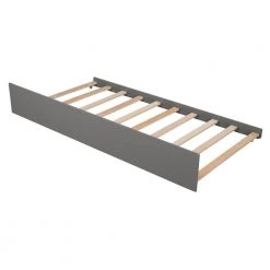 Wood Gray Twin Size House Bed with Trundle by Z-joyee -Cheap Z-joyee Store gray z joyee platform beds f fb857217047 4f 1000
