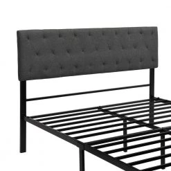 Metal Gray Queen Platform Bed with a Big Drawer by Z-joyee -Cheap Z-joyee Store gray z joyee platform beds f fb857217283 44 1000