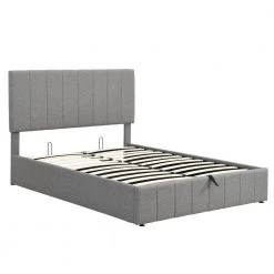 Upholstered Gray Full Platform Bed with with a Hydraulic Storage System by Z-joyee 14 Upholstered Gray Full Platform Bed with with a Hydraulic Storage System by Z-joyee -Cheap Z-joyee Store gray z joyee platform beds f fb857217481 44 1000