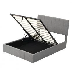 Upholstered Gray Full Platform Bed with with a Hydraulic Storage System by Z-joyee 12 Upholstered Gray Full Platform Bed with with a Hydraulic Storage System by Z-joyee -Cheap Z-joyee Store gray z joyee platform beds f fb857217481 4f 1000