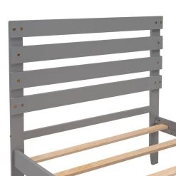 Wood Gray Twin Size Platform Bed with Drawer by Z-joyee 12 Wood Gray Twin Size Platform Bed with Drawer by Z-joyee -Cheap Z-joyee Store gray z joyee platform beds f fb857218259 4f 1000