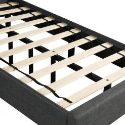 Upholstered Gray Twin Size Platform Bed with Headboard by Z-joyee 13 Upholstered Gray Twin Size Platform Bed with Headboard by Z-joyee -Cheap Z-joyee Store gray z joyee platform beds f fb857218501 1f 1000