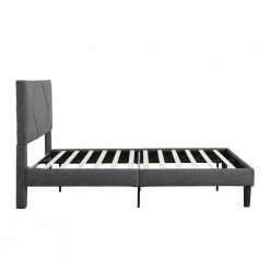 Upholstered Gray Queen Size Platform Bed with Headboard by Z-joyee -Cheap Z-joyee Store gray z joyee platform beds f fb857219683 4f 1000