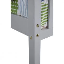 Gray Twin Bed with Trundle Platform Bed Frame with Headboard and Footboard 79.5 in. L x 42 in. W x 33.5 in. H by Z-joyee -Cheap Z-joyee Store gray z joyee platform beds yqj w50422210 44 1000