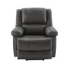 37 in. Gray Power Lift Chair with Adjustable Massage Function Recliner Chair with Heating System for Living Room by Z-joyee