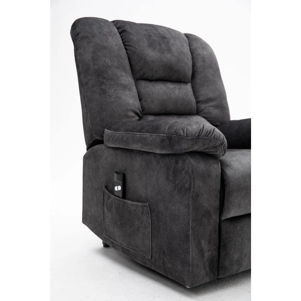 Gray Polyester Lift Chair Recliners Power Lift Recliner Adjustable Electric Chair For Elderly by Z-joyee 7 Gray Polyester Lift Chair Recliners Power Lift Recliner Adjustable Electric Chair For Elderly by Z-joyee - Image 7