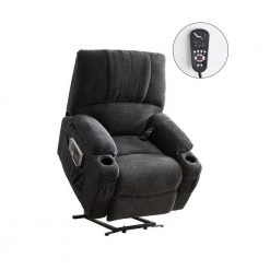 Gray Fabric Electric Power Lift Recliner Chair Sofa for Elderly by Z-joyee 11 Gray Fabric Electric Power Lift Recliner Chair Sofa for Elderly by Z-joyee -Cheap Z-joyee Store gray z joyee recliners p y202200071 c3 1000