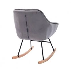 Gray Living Room Comfortable Rocking Chair Accent Chair by Z-joyee 7 Gray Living Room Comfortable Rocking Chair Accent Chair by Z-joyee -Cheap Z-joyee Store gray z joyee rockers gliders ottomans p q202200010 66 1000