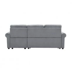 83.46 in. Width Gray Velvet Twin Size Sofa Bed by Z-joyee -Cheap Z-joyee Store gray z joyee sofa beds lyws346aaa 66 1000