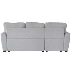 86.22 in. Gray Polyester Full Size Storage Sofa Bed by Z-joyee -Cheap Z-joyee Store gray z joyee sofa beds p q202200372 c3 1000