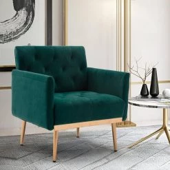 Green Velvet Accent Chair Arm Chair by Z-joyee -Cheap Z-joyee Store green z joyee accent chairs f fb857222577 76 1000