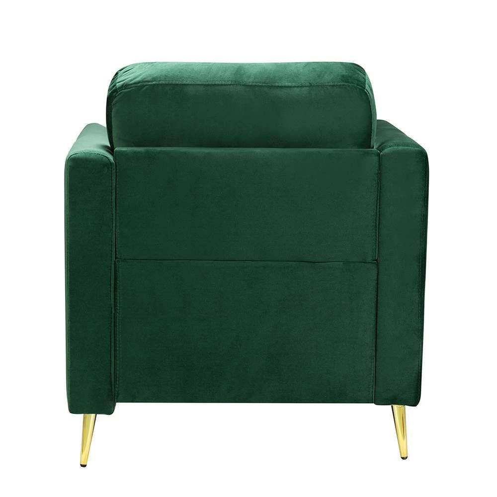 Mordern 31.8 in. W Green Velvet Tuft Arm Chair by Z-joyee 3 Mordern 31.8 in. W Green Velvet Tuft Arm Chair by Z-joyee - Image 3