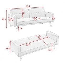 Green Futon Variable Bed Sofa Living Room Folding Sofa by Z-joyee -Cheap Z-joyee Store green z joyee futons p q202200121 fa 1000