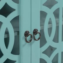 Green Wood Accent Buffet Sideboard Storage Cabinet with Doors and Adjustable Shelf by Z-joyee -Cheap Z-joyee Store green z joyee sideboards buffet tables ly wf285477aag 1f 1000