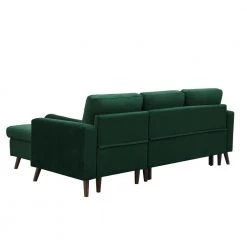 88 in. Green Velvet Twin Reversible Pull out Sleeper Sectional Storage Sofa Bed with Chaise by Z-joyee -Cheap Z-joyee Store green z joyee sofa beds p q202200166 44 1000