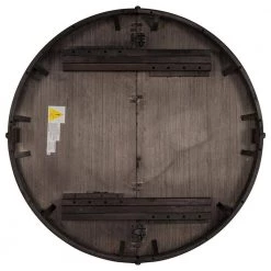 3-Piece Round Natural MDF Top Dining Room Set Seats 6 by Z-joyee -Cheap Z-joyee Store grey z joyee dining room sets ly st000036aae 66 1000