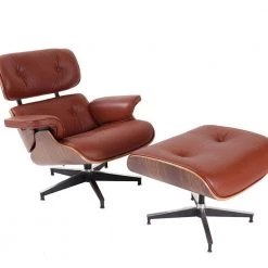 Light Brown Faux Leather Swivel Lounge Chair and Ottoman by Z-joyee -Cheap Z-joyee Store light brown z joyee chaise lounges p s202200201 1f 1000