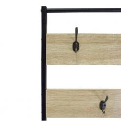 Light Brown Finish Hall Tree Storage with 5 Hooks by Z-joyee -Cheap Z-joyee Store light brown z joyee hall trees ql w80833676 44 1000