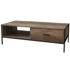 48.43 in. Natural Rectangle Particle Board Coffee Table by Z-joyee -Cheap Z-joyee Store natural z joyee coffee tables p dj20220006 4f 1000