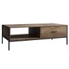 48.43 in. Natural Rectangle Particle Board Coffee Table by Z-joyee