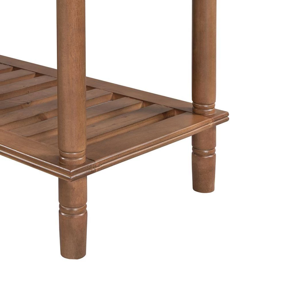 Mordern 45.20 in. Natural Standard Rectangle Wood Console Table with 3 Drawers by Z-joyee 8 Mordern 45.20 in. Natural Standard Rectangle Wood Console Table with 3 Drawers by Z-joyee - Image 8