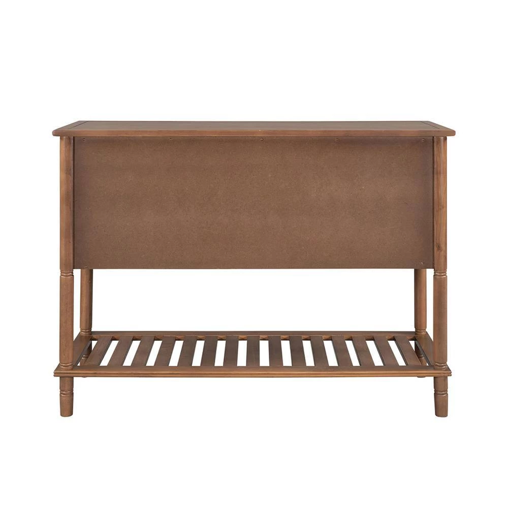 Mordern 45.20 in. Natural Standard Rectangle Wood Console Table with 3 Drawers by Z-joyee 3 Mordern 45.20 in. Natural Standard Rectangle Wood Console Table with 3 Drawers by Z-joyee - Image 3