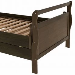 Wood Natural Twin Size Platform Bed with Trundle by Z-joyee -Cheap Z-joyee Store natural z joyee platform beds f fb857217221 76 1000