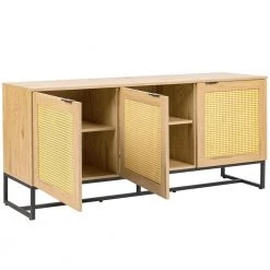 Natural Color Wicker Sideboard Storage Cabinet Wooden MDF Console Table by Z-joyee 9 Natural Color Wicker Sideboard Storage Cabinet Wooden MDF Console Table by Z-joyee -Cheap Z-joyee Store natural z joyee sideboards buffet tables p q202200037 4f 1000