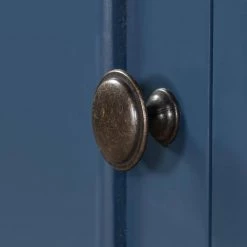 Modern Navy Blue Wood Storage Accent Cabinet with 4 Drawers, 1 Cabinet and 1 Shelf by Z-joyee -Cheap Z-joyee Store navy blue z joyee accent cabinets lyac87aav 1f 1000