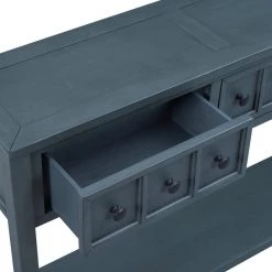 Navy Wood Storage Chest with 2 Different Size Drawers and Bottom Shelf for Storage by Z-joyee 17 Navy Wood Storage Chest with 2 Different Size Drawers and Bottom Shelf for Storage by Z-joyee -Cheap Z-joyee Store navy z joyee accent cabinets lyac290aam 1f 1000