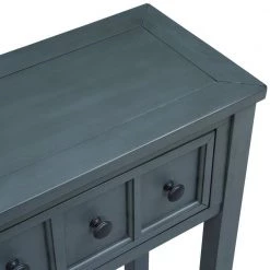 Navy Wood Storage Chest with 2 Different Size Drawers and Bottom Shelf for Storage by Z-joyee 19 Navy Wood Storage Chest with 2 Different Size Drawers and Bottom Shelf for Storage by Z-joyee -Cheap Z-joyee Store navy z joyee accent cabinets lyac290aam fa 1000