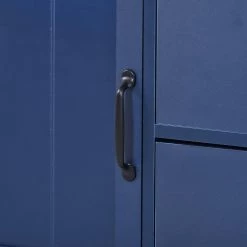 Wood Storage Cabinet with 2 Drawers, 2 Cabinets and 1 Shelf, Navy by Z-joyee -Cheap Z-joyee Store navy z joyee accent cabinets lyac624aam 44 1000