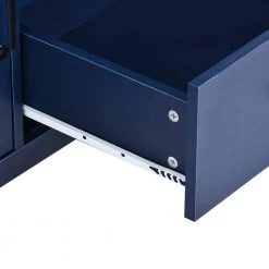 Wood Storage Cabinet with 2 Drawers, 2 Cabinets and 1 Shelf, Navy by Z-joyee -Cheap Z-joyee Store navy z joyee accent cabinets lyac624aam fa 1000