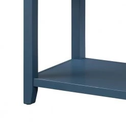 Retro 45.2 in. Navy Standard Rectangle Wood Console Table with Drawer by Z-joyee -Cheap Z-joyee Store navy z joyee console tables ly w113753741 1f 1000