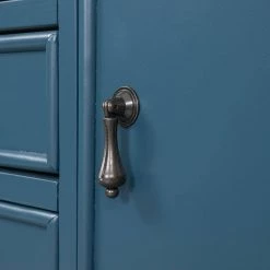 Mordern 45.20 in. Navy Standard Rectangle Wood Console Table with 3 Drawers by Z-joyee -Cheap Z-joyee Store navy z joyee console tables ly w113753751 fa 1000