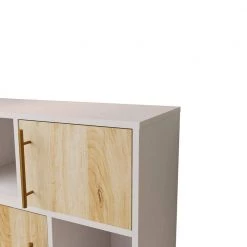 Oak Wood Storage Cabinet with 3 Cabinets and 3 Shelf by Z-joyee -Cheap Z-joyee Store oak z joyee accent cabinets lyac7246 1f 1000