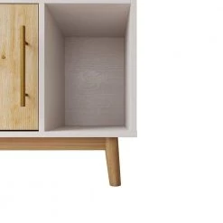 Oak Wood Storage Cabinet with 3 Cabinets and 3 Shelf by Z-joyee -Cheap Z-joyee Store oak z joyee accent cabinets lyac7246 c3 1000