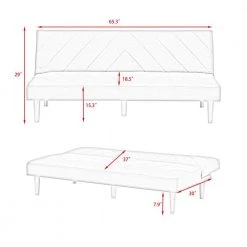 Pink Futon Variable Bed Living Room Folding Sofa by Z-joyee 12 Pink Futon Variable Bed Living Room Folding Sofa by Z-joyee -Cheap Z-joyee Store pink z joyee futons p s202200301 1f 1000