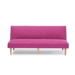 Pink Futon Variable Bed Living Room Folding Sofa by Z-joyee