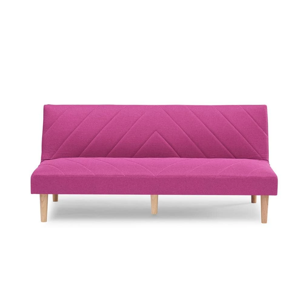Pink Futon Variable Bed Living Room Folding Sofa by Z-joyee 1 Pink Futon Variable Bed Living Room Folding Sofa by Z-joyee