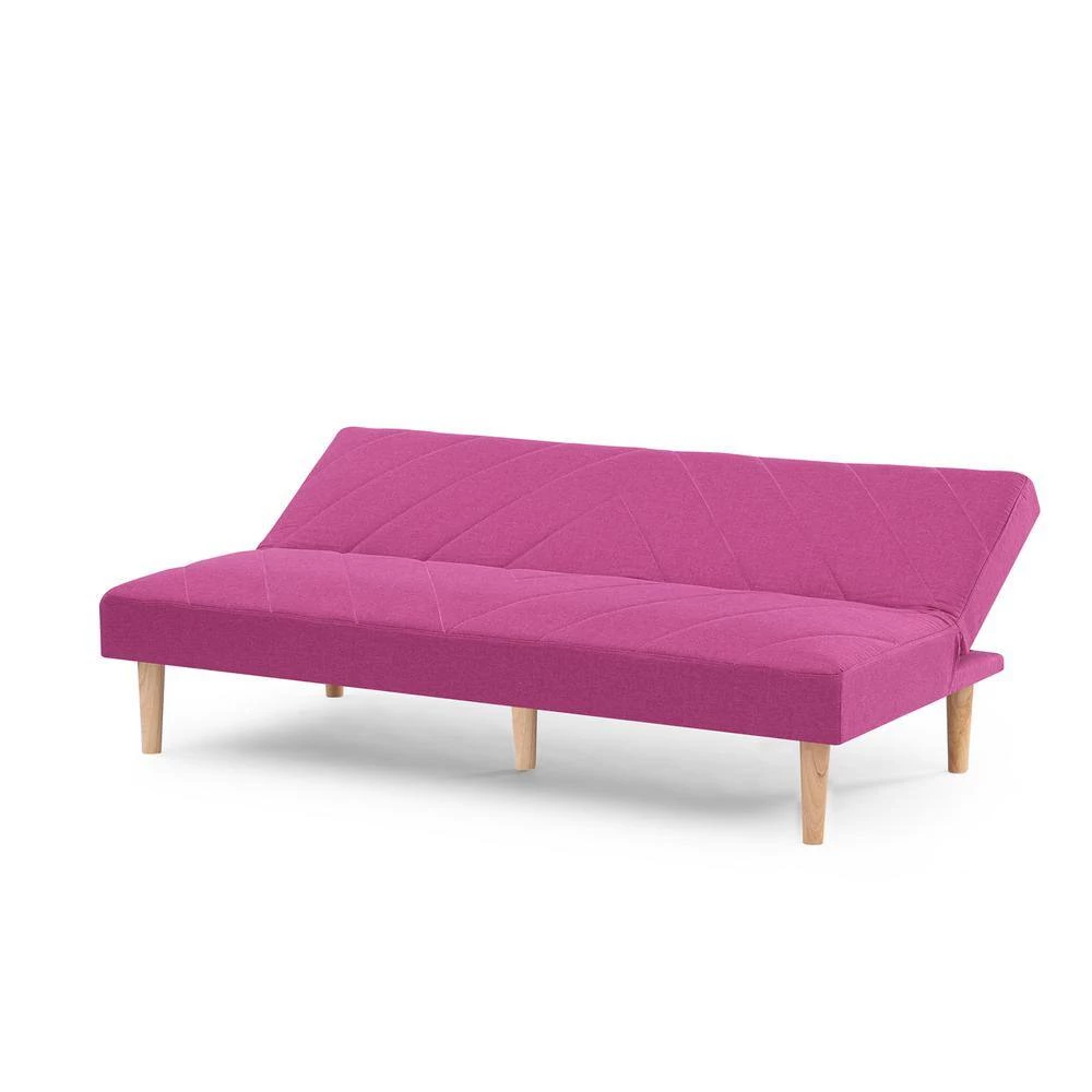 Pink Futon Variable Bed Living Room Folding Sofa by Z-joyee 4 Pink Futon Variable Bed Living Room Folding Sofa by Z-joyee - Image 4