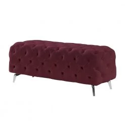 18.89 in. H x 51.18 in. W x 19.68 in. D Red Button-Tufted Ottoman Bench Upholstered Velvet Footrest Stool Accent Bench by Z-joyee -Cheap Z-joyee Store red z joyee bedroom benches p s202200341 c3 1000
