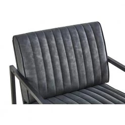 26 in. Gray Faux Leather Steel Arm Chair (Set of 1) by Z-joyee 12 26 in. Gray Faux Leather Steel Arm Chair (Set of 1) by Z-joyee -Cheap Z-joyee Store retro gray z joyee accent chairs bd hw24002856 1f 1000