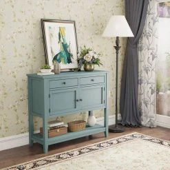 Modern Wood Storage Cabinets with 2 Doors and 1 Shelf, Retro Green by Z-joyee 21 Modern Wood Storage Cabinets with 2 Doors and 1 Shelf, Retro Green by Z-joyee -Cheap Z-joyee Store retro green z joyee accent cabinets lyac327aam 31 1000