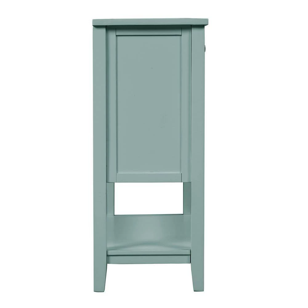 Modern Wood Storage Cabinets with 2 Doors and 1 Shelf, Retro Green by Z-joyee 2 Modern Wood Storage Cabinets with 2 Doors and 1 Shelf, Retro Green by Z-joyee - Image 2